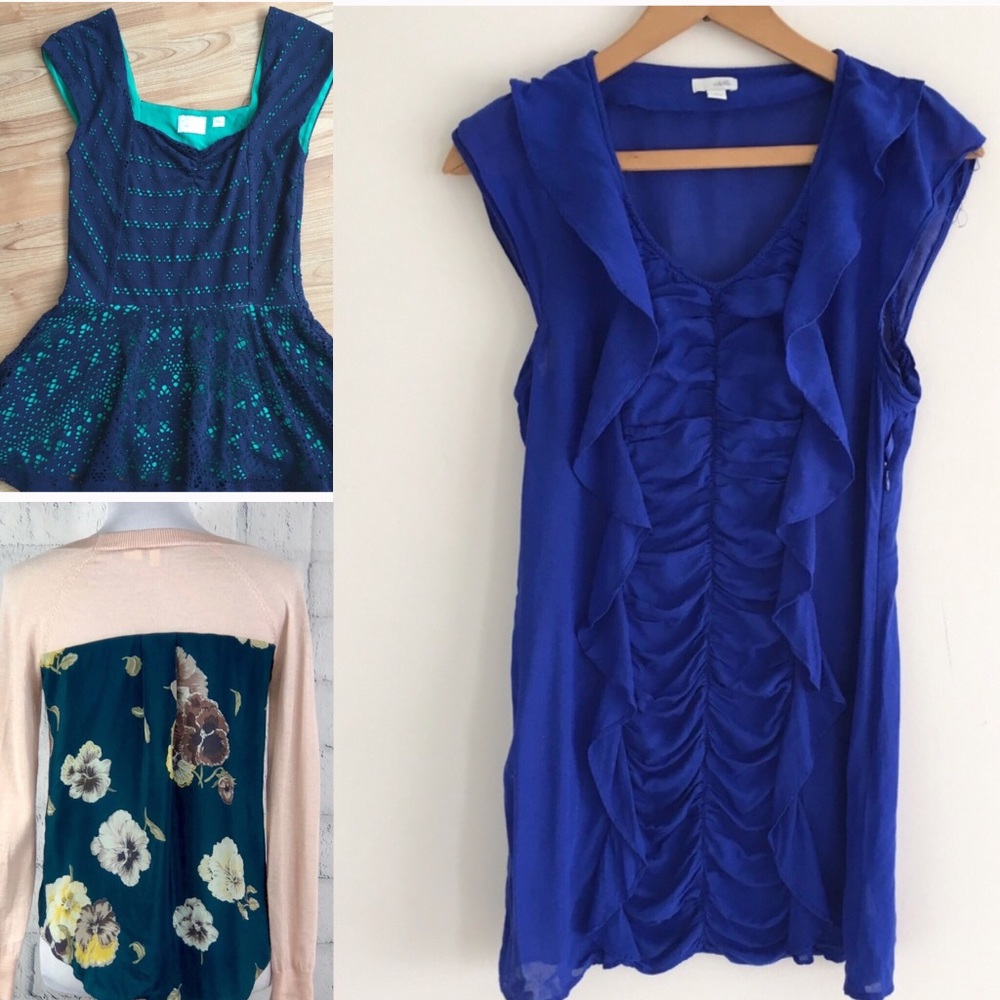 Three Anthropologie Top Bundle